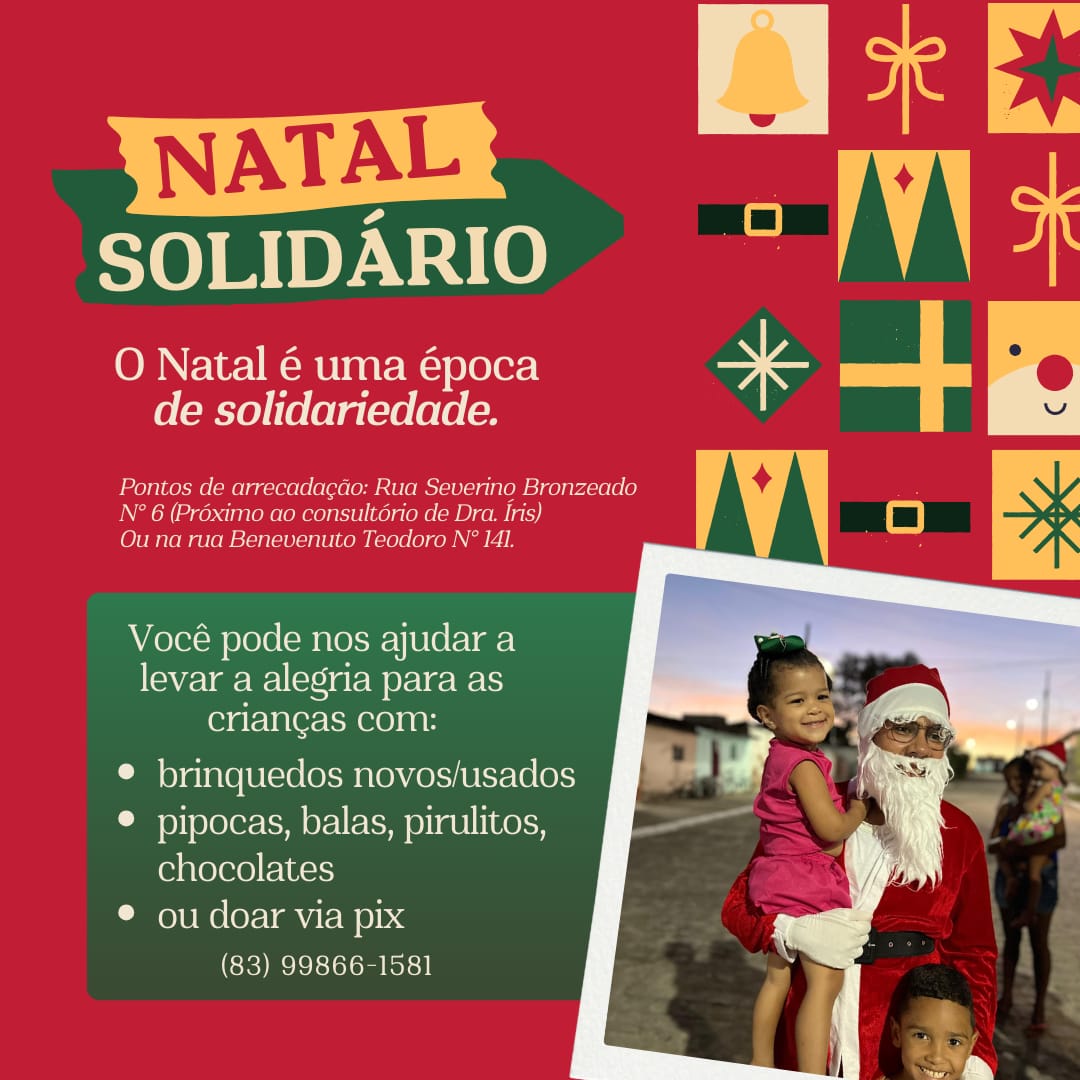 Jeferson Matheus lidera campanha do Natal Solidário em Remígio