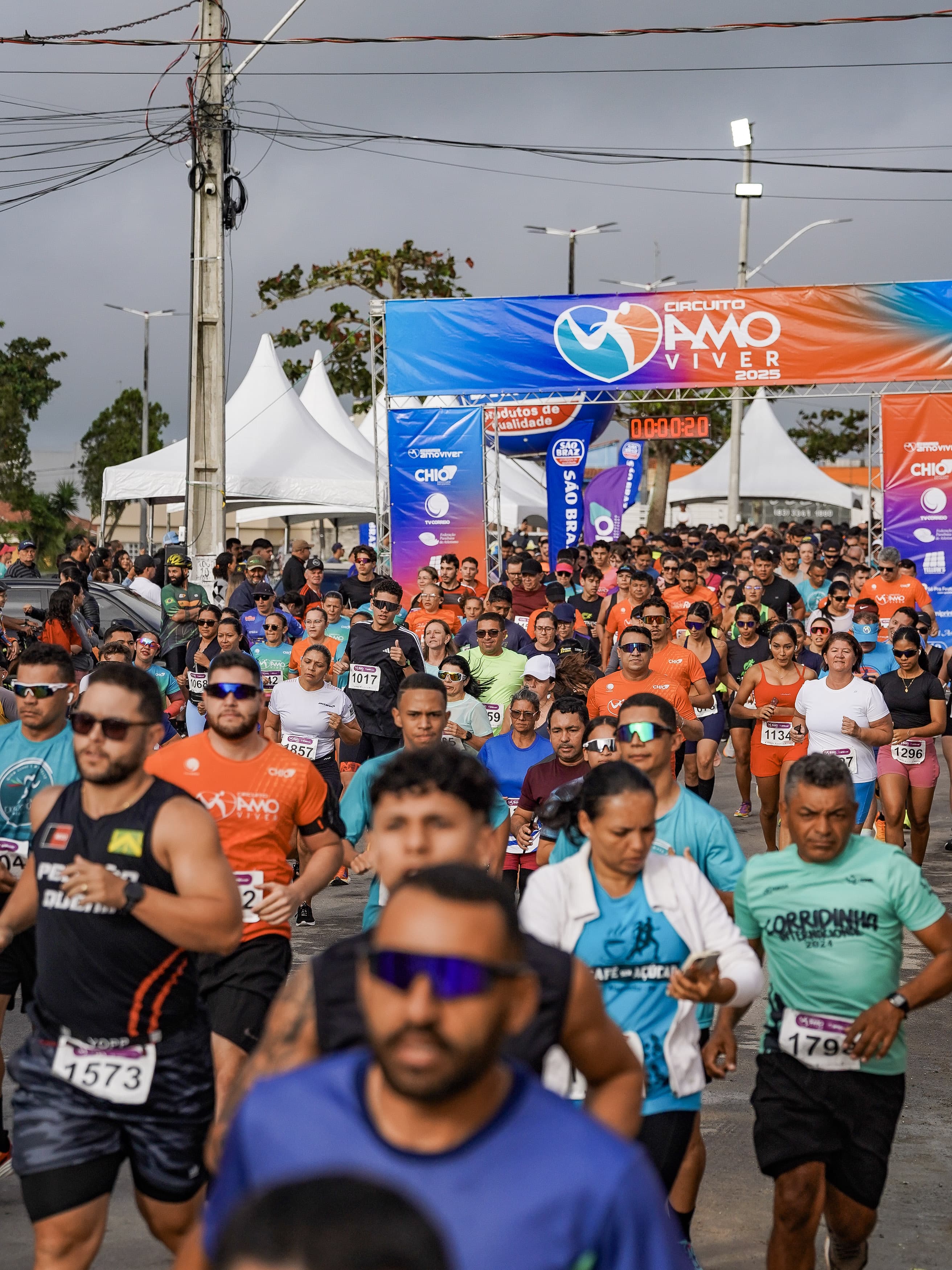Mais de 1,2 mil corredores lotam as ruas de Esperança no Circuito "Amo Viver"