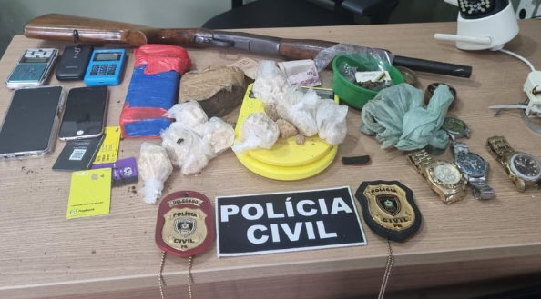 Homem é preso por tráfico de drogas em Bananeiras com armas e entorpecentes