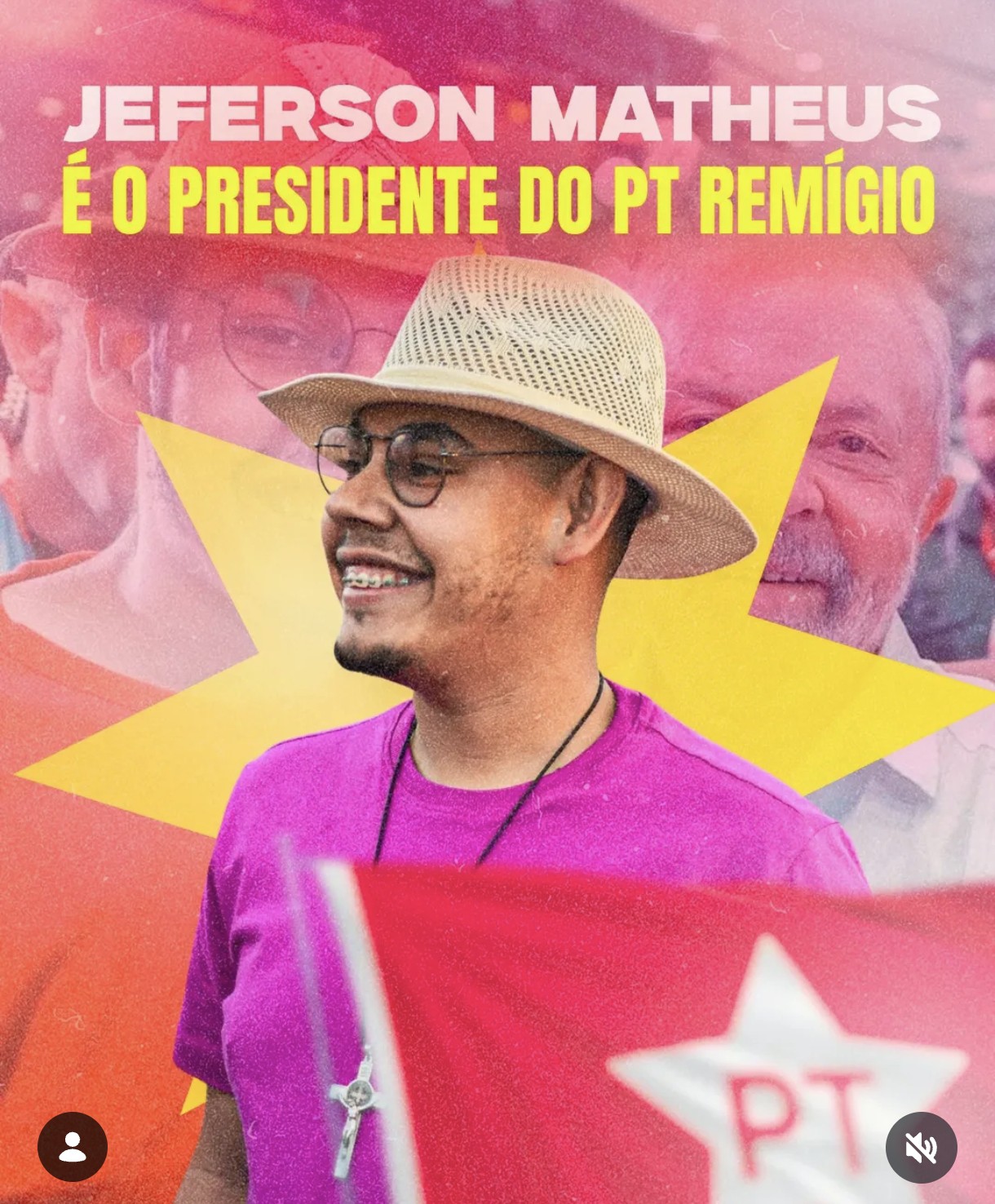 Jefferson Matheus é o novo presidente do PT de Remígio